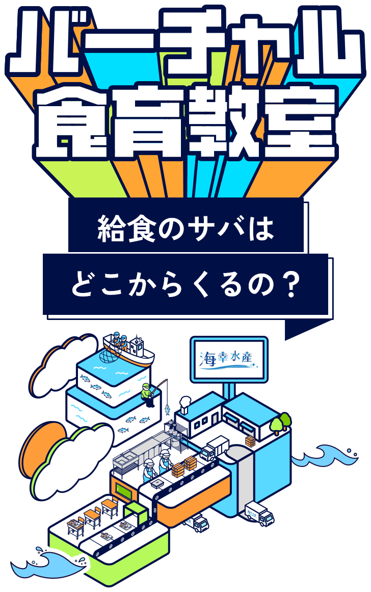 バーチャル食育教室 給食のサバはどこからくるの？