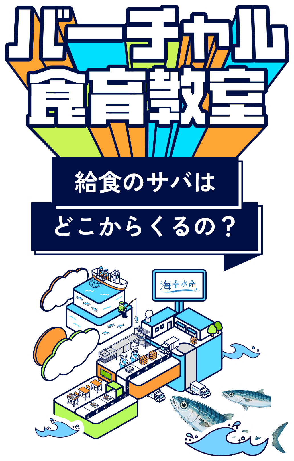 バーチャル食育教室 給食のサバはどこからくるの？
